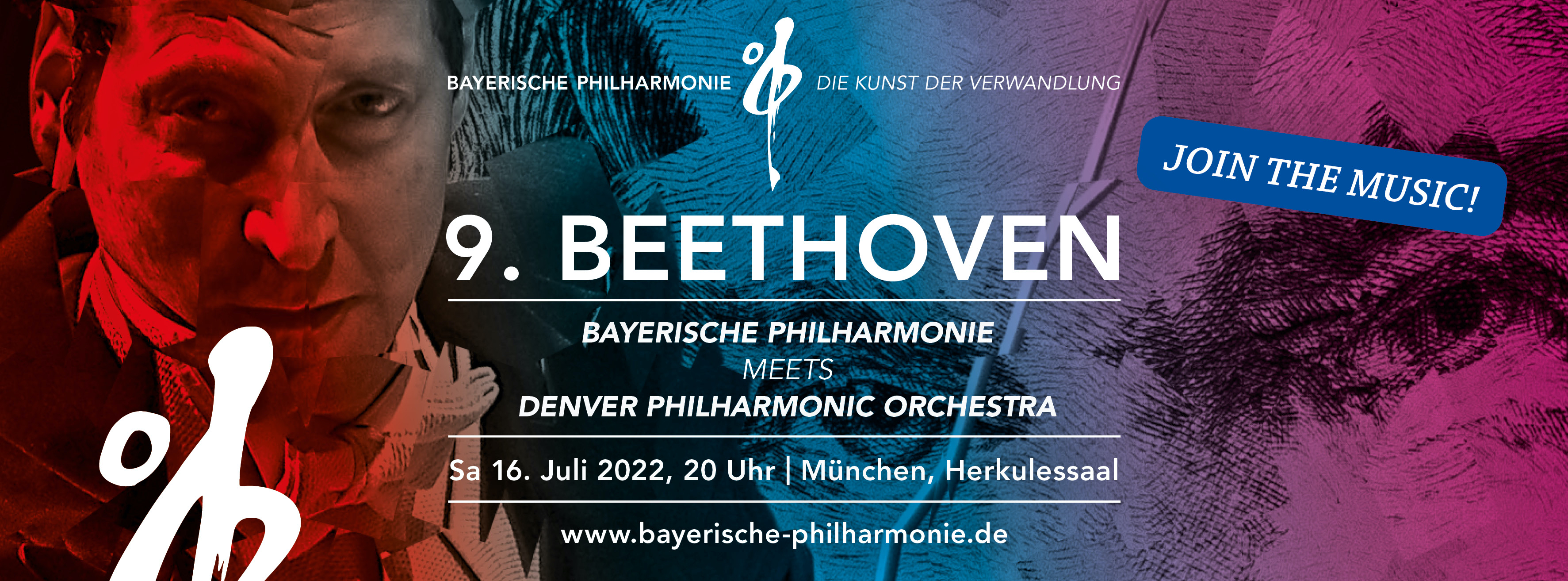 2 Tickets für das 9. BEETHOVEN KONZERT, 16.7.2022, 20 Uhr, HERKULESSAAL München