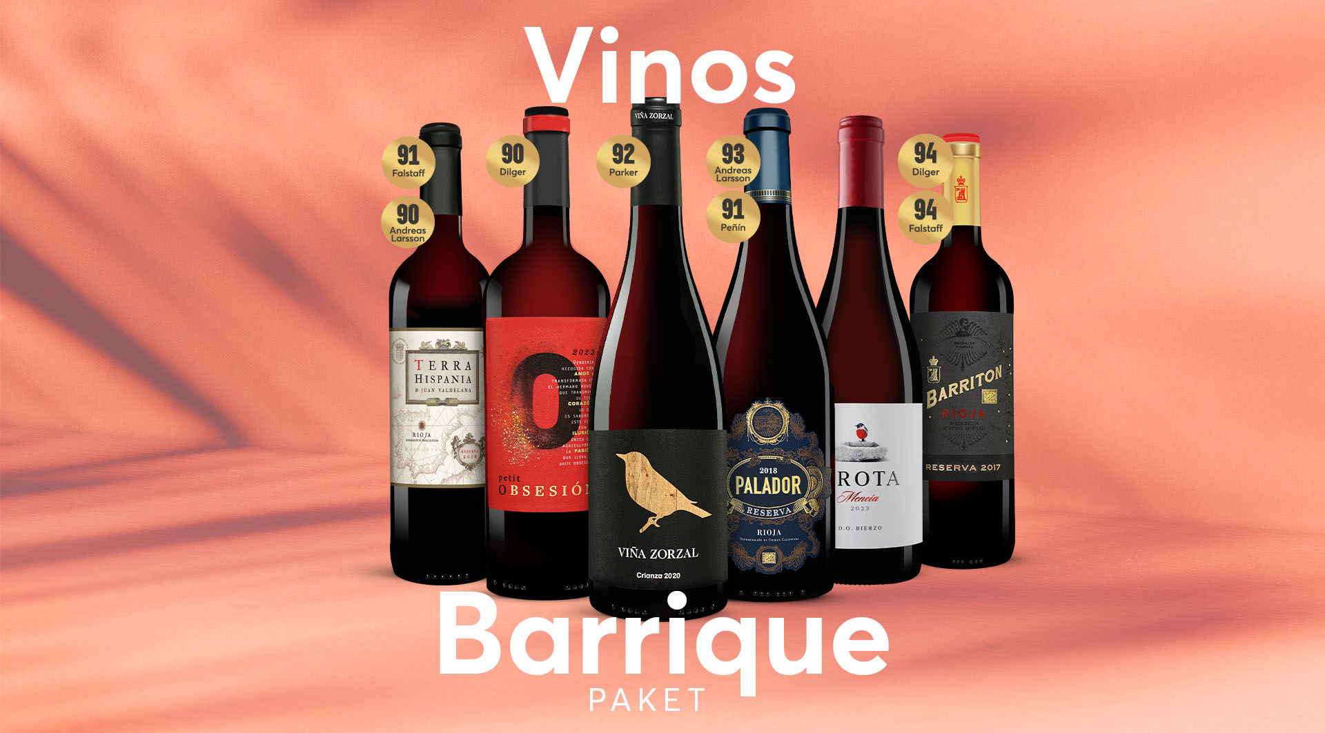 Vinos Barrique Paket - Fassgereifter Weingenuss zum Kennenlernpreis