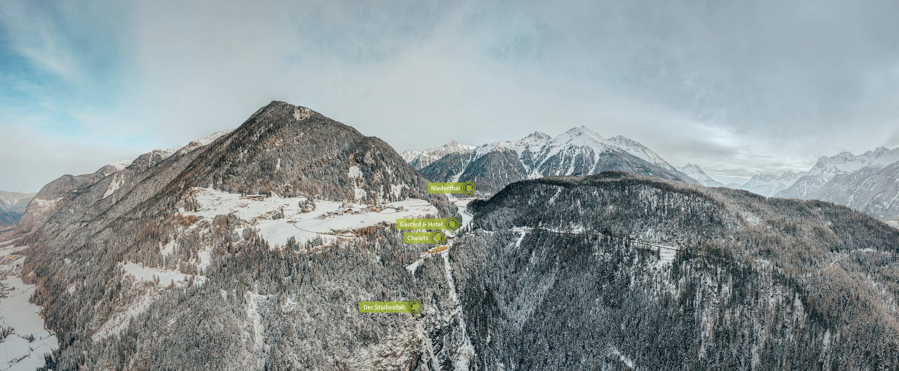800-Euro-Gutschein für die Stuibenfall Chalets oder den Gasthof-Hotel Stuibenfall