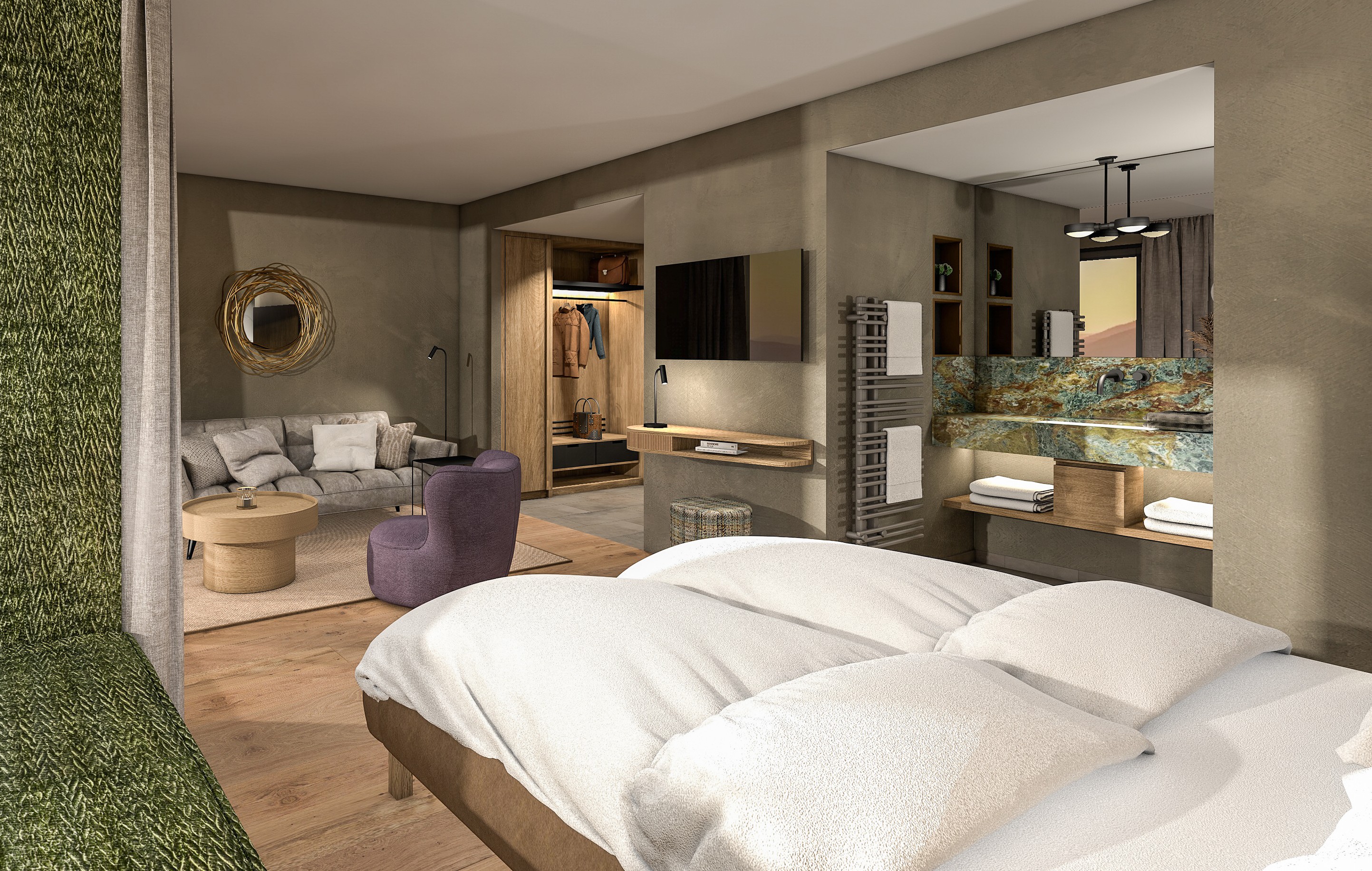 2 Nächte AusZeit im Doppelzimmer Hof.Nest für 2 Personen im Bodenmaiser Hof