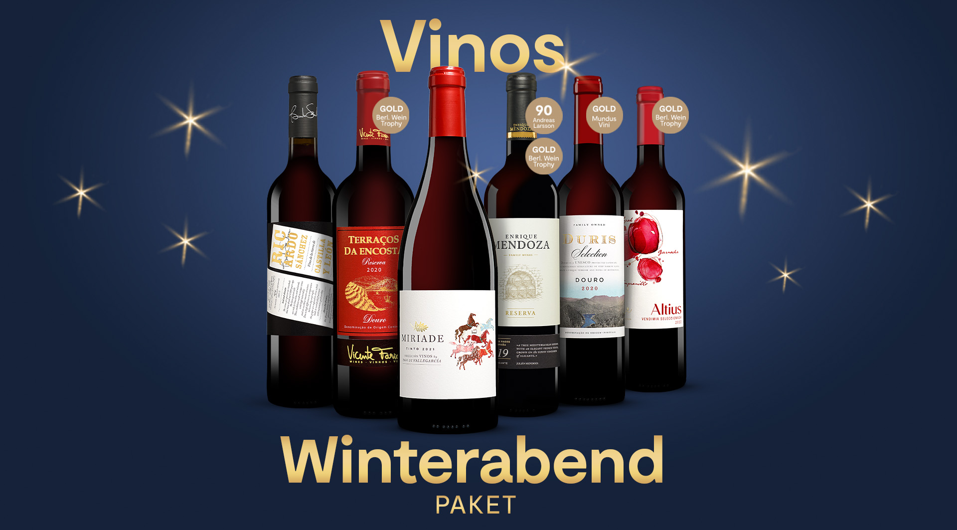 Vinos Winterabend Paket mit 6 erstklassigen Rotweinen | SW12801
