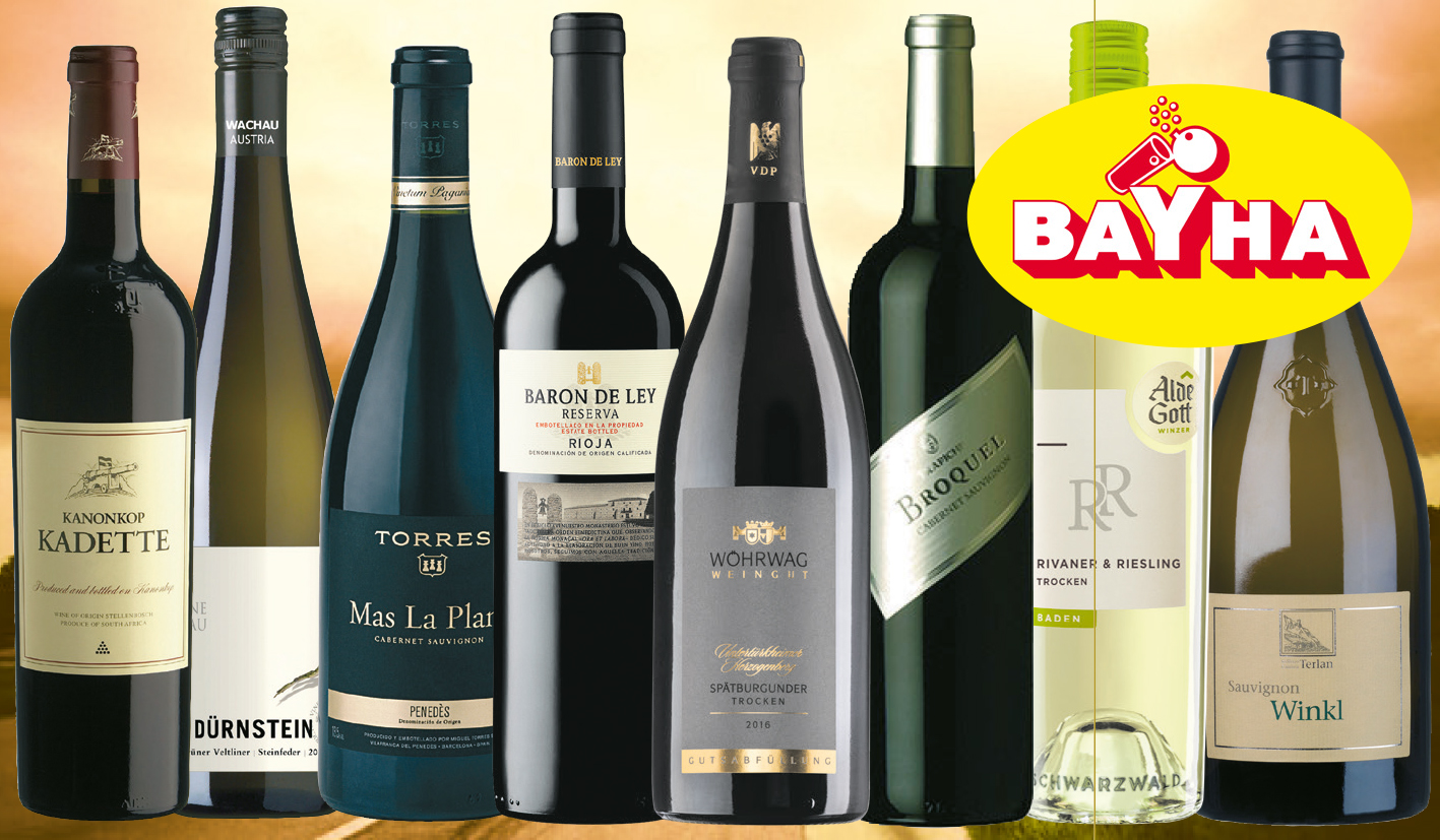 Individuelles Wein-Spezialitäten-Paket aus dem umfangreichen Sortiment von Getränke-Center BAYHA