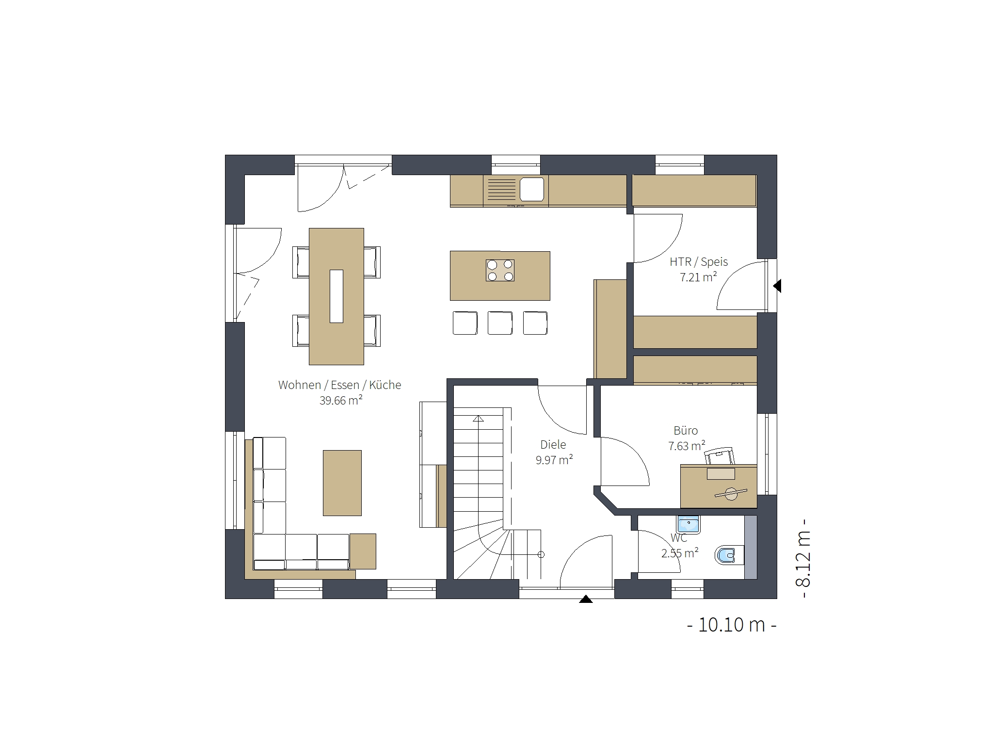 130 qm schlüsselfertiges Null-Energie-Familienhaus