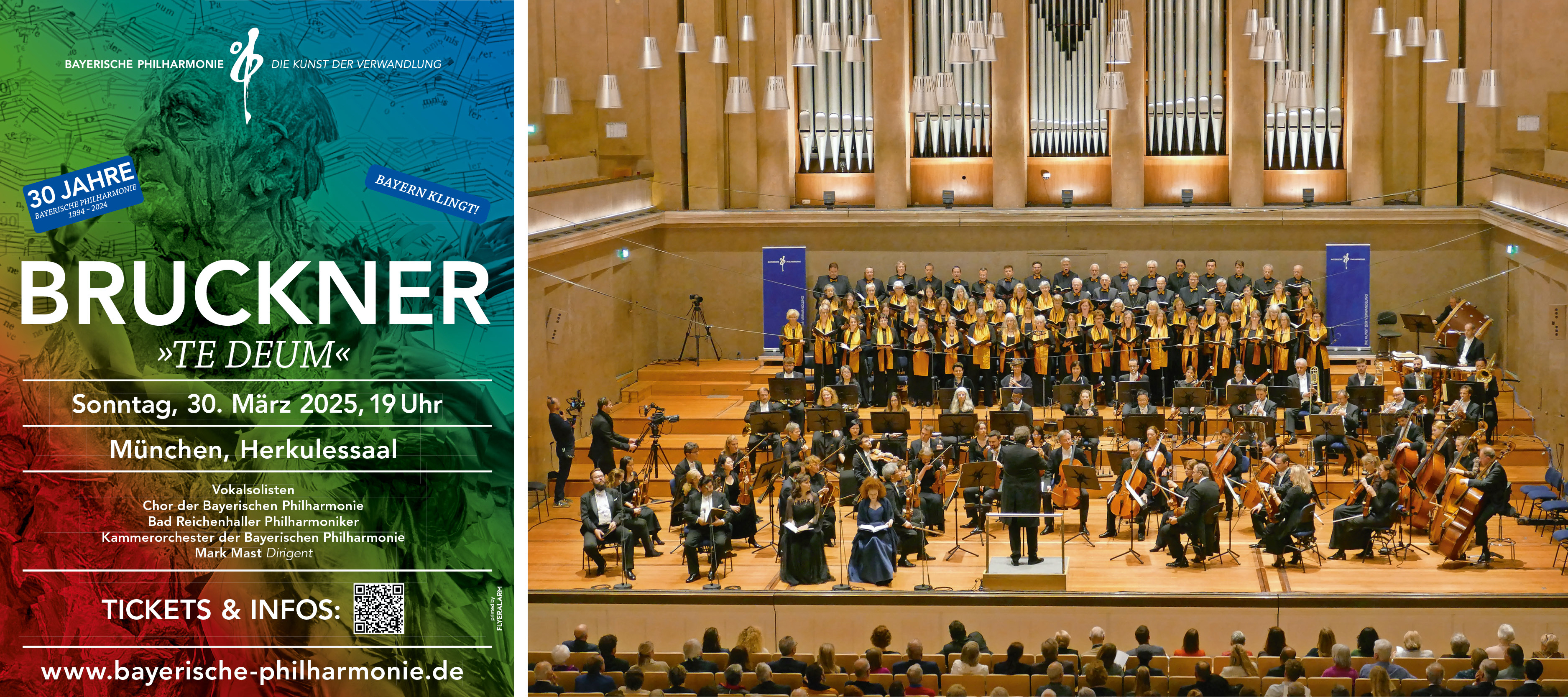2 Karten für BRUCKNER "Te Deum" der Bayerischen Philharmonie am 30.3.2025 in München