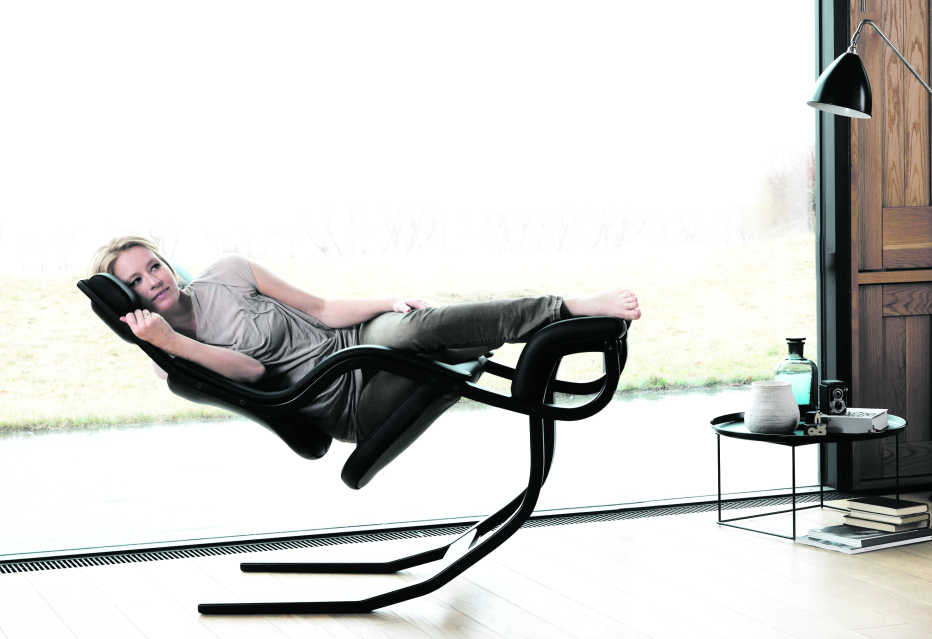Muckenthaler`s Ergonomischer Entspannungsstuhl Gravity Leder schwarz