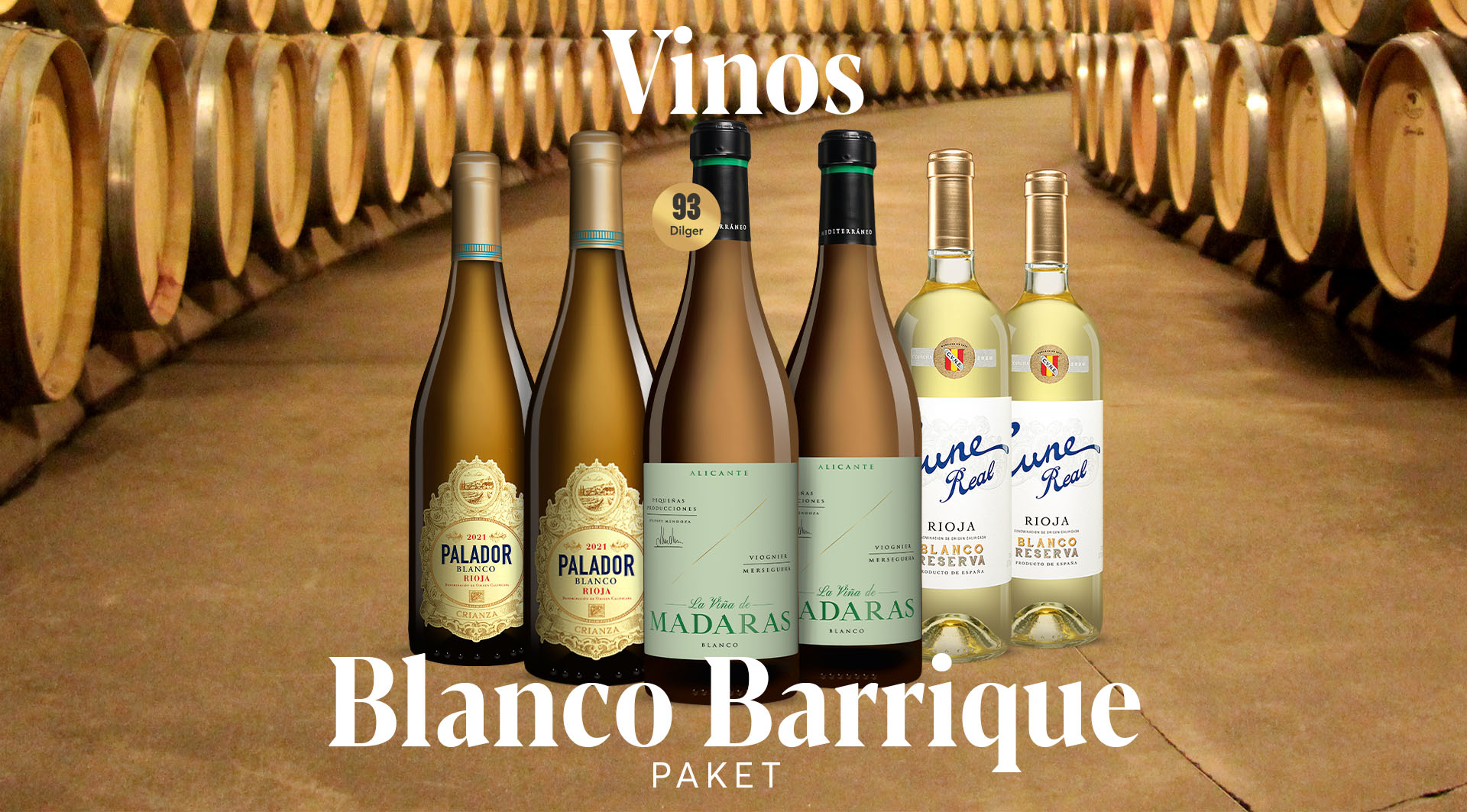 Vinos Blanco Barrique Paket (3x2 Weißweine)