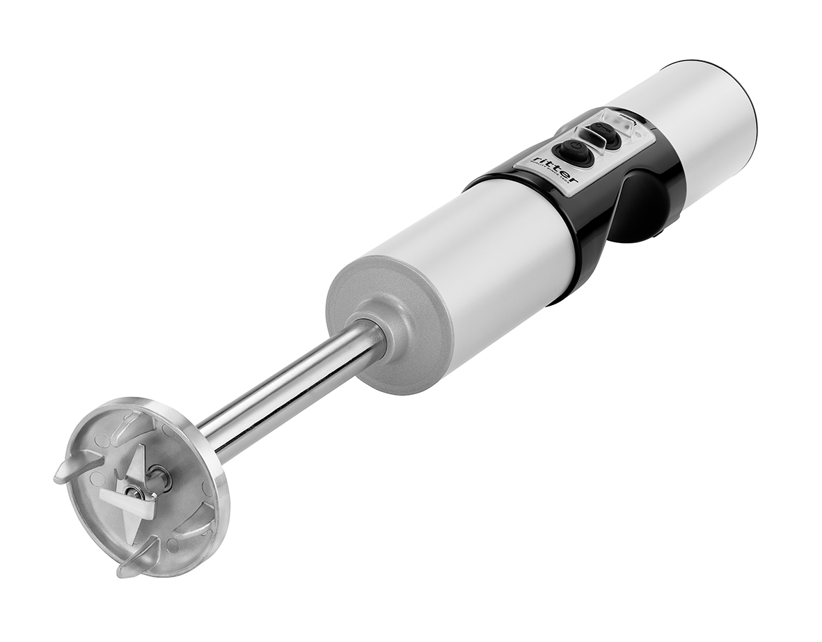 Kabelloser Design-Stabmixer stilo 7 Plus Farbe Silber von ritterwerk - Made in Germany