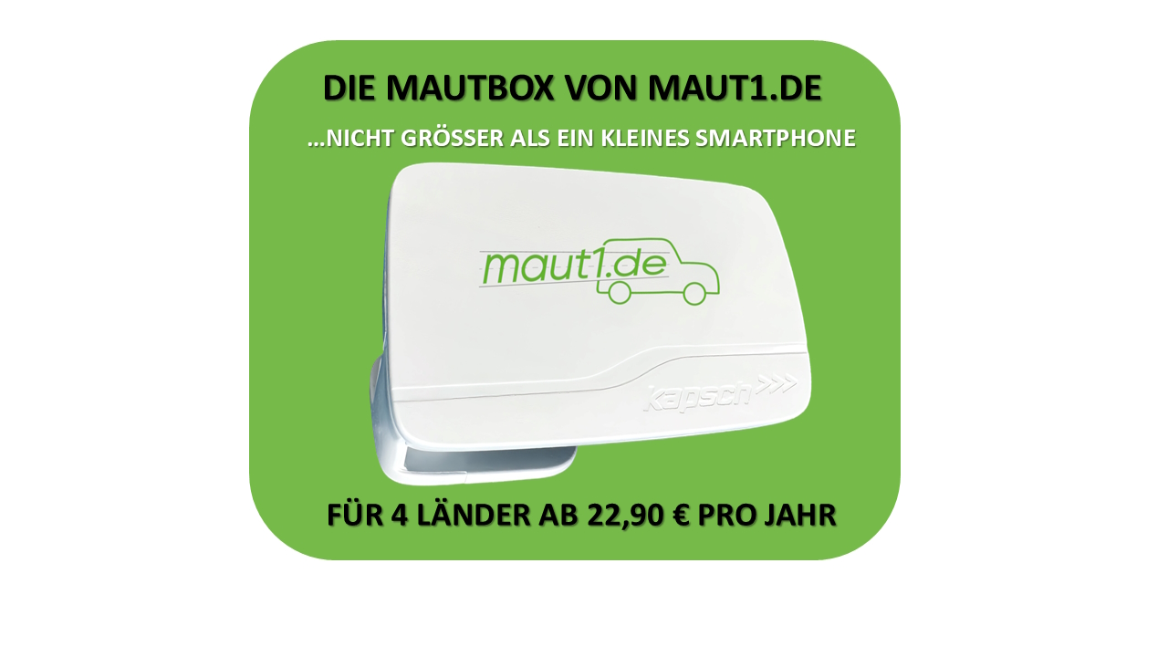 Mautbox für PKW und Fahrzeuge bis 3 Meter Höhe