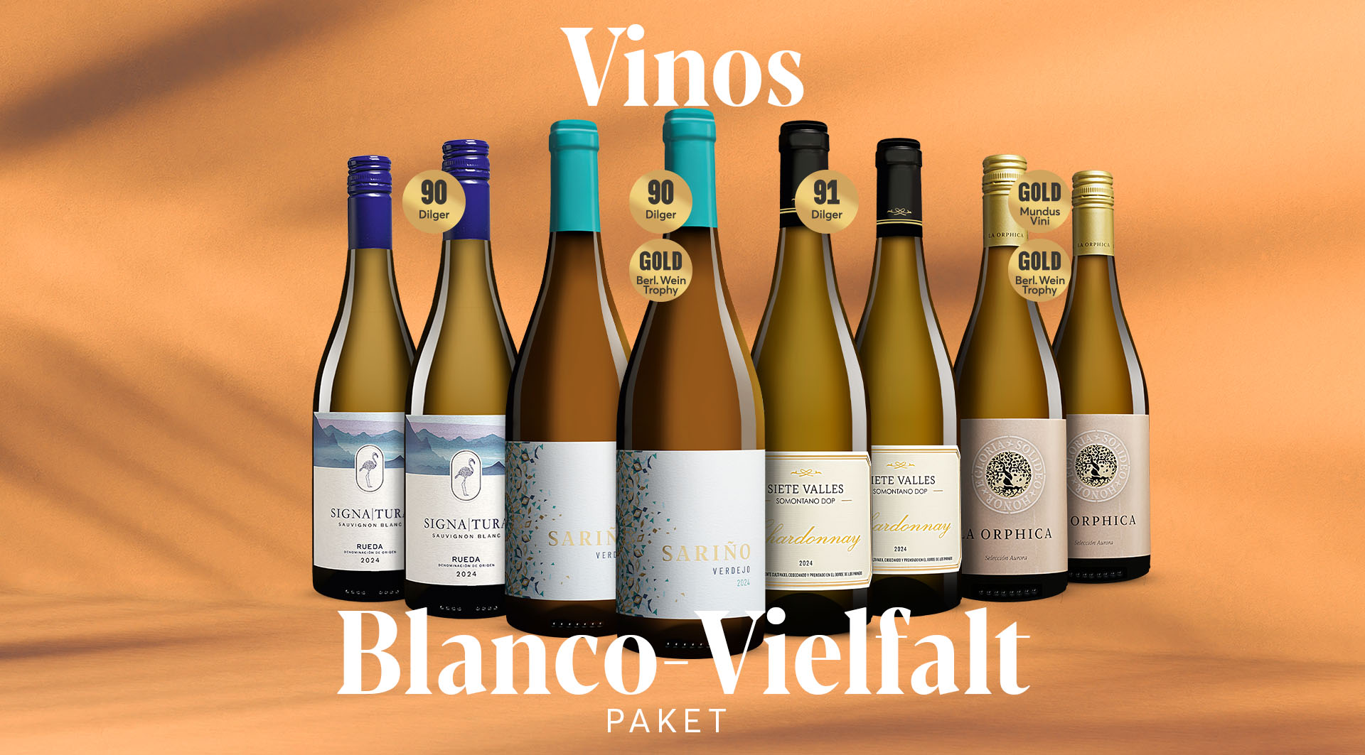 Blanco-Vielfalt Paket (4x2 prämierte Weißweine)