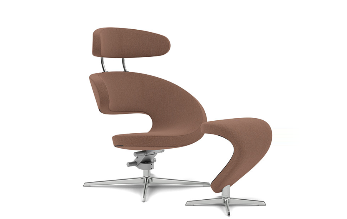 Muckenthaler`s Ergonomischer Entspannungssessel Peel mit Hocker