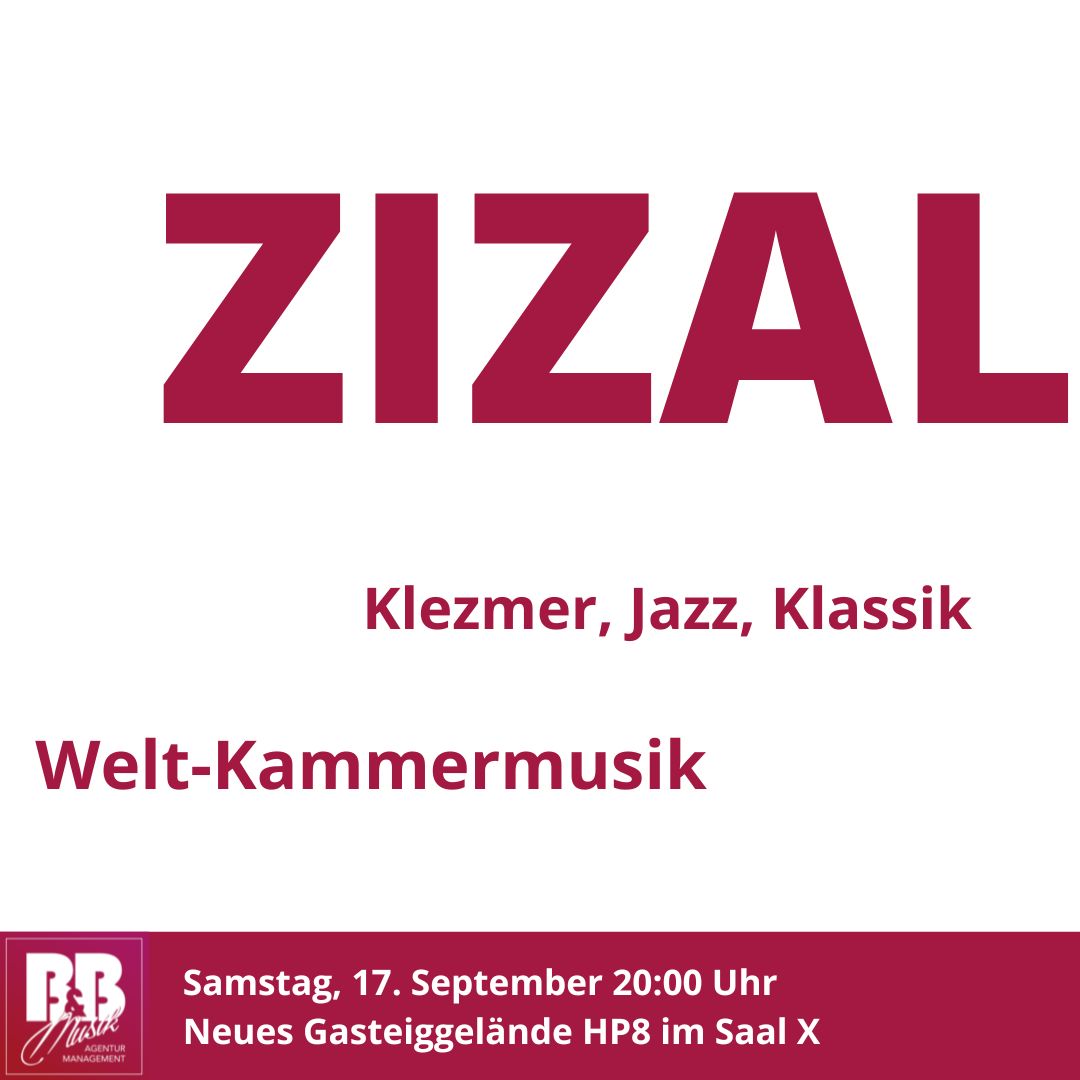 2 Konzertkarten für das Trio ZIZAL am 17.9.2022 im Gasteig HP8