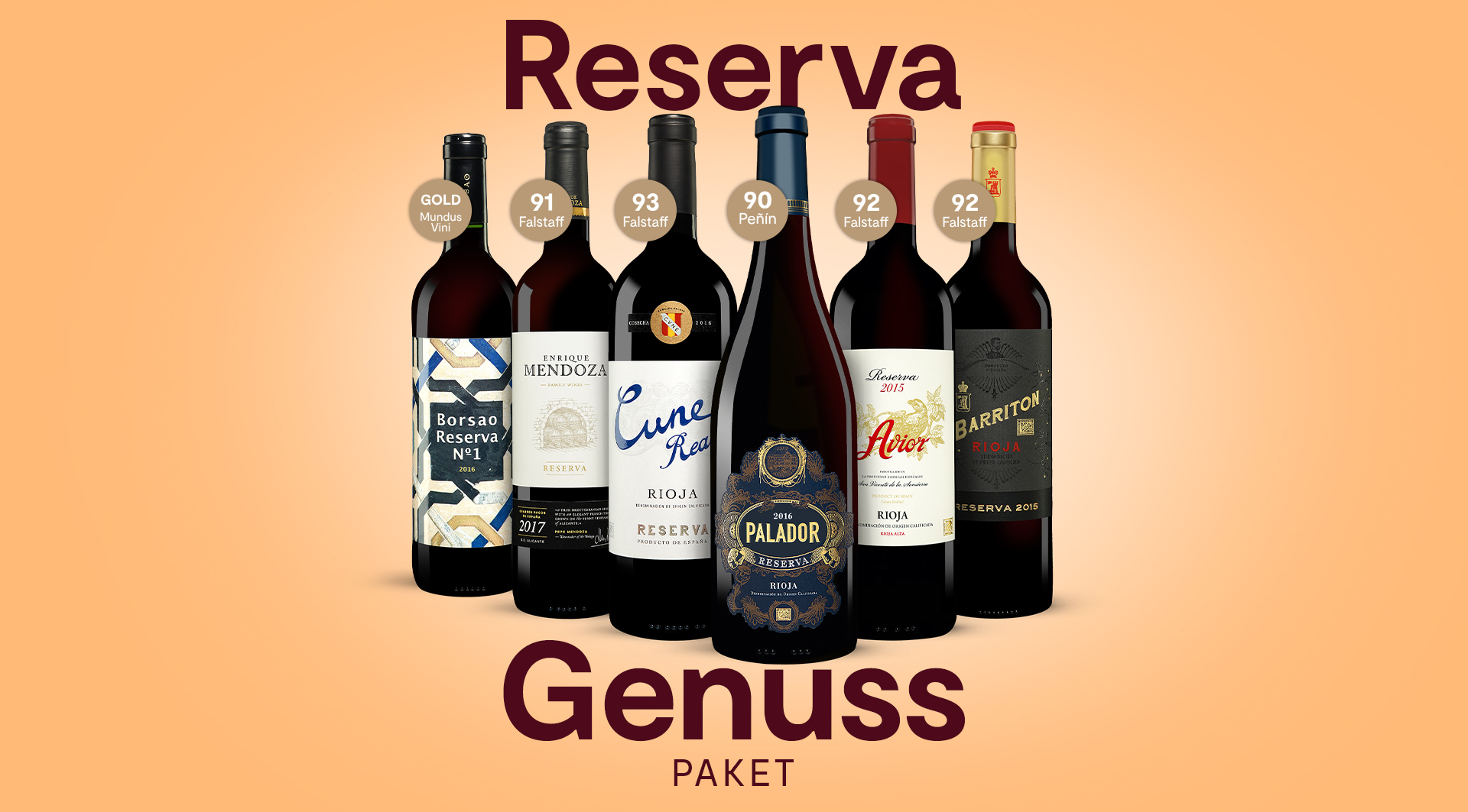 Reserva Genuss Paket mit 6 Flaschen