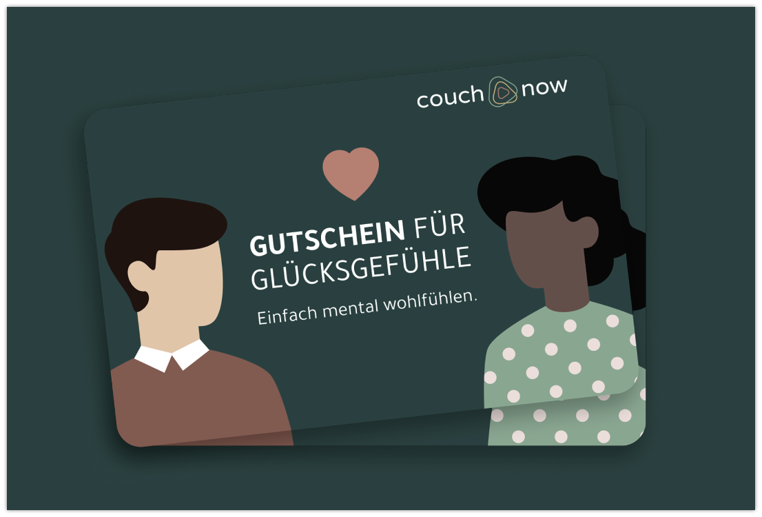 Gutschein für psychologische Online-Soforthilfe von couch:now