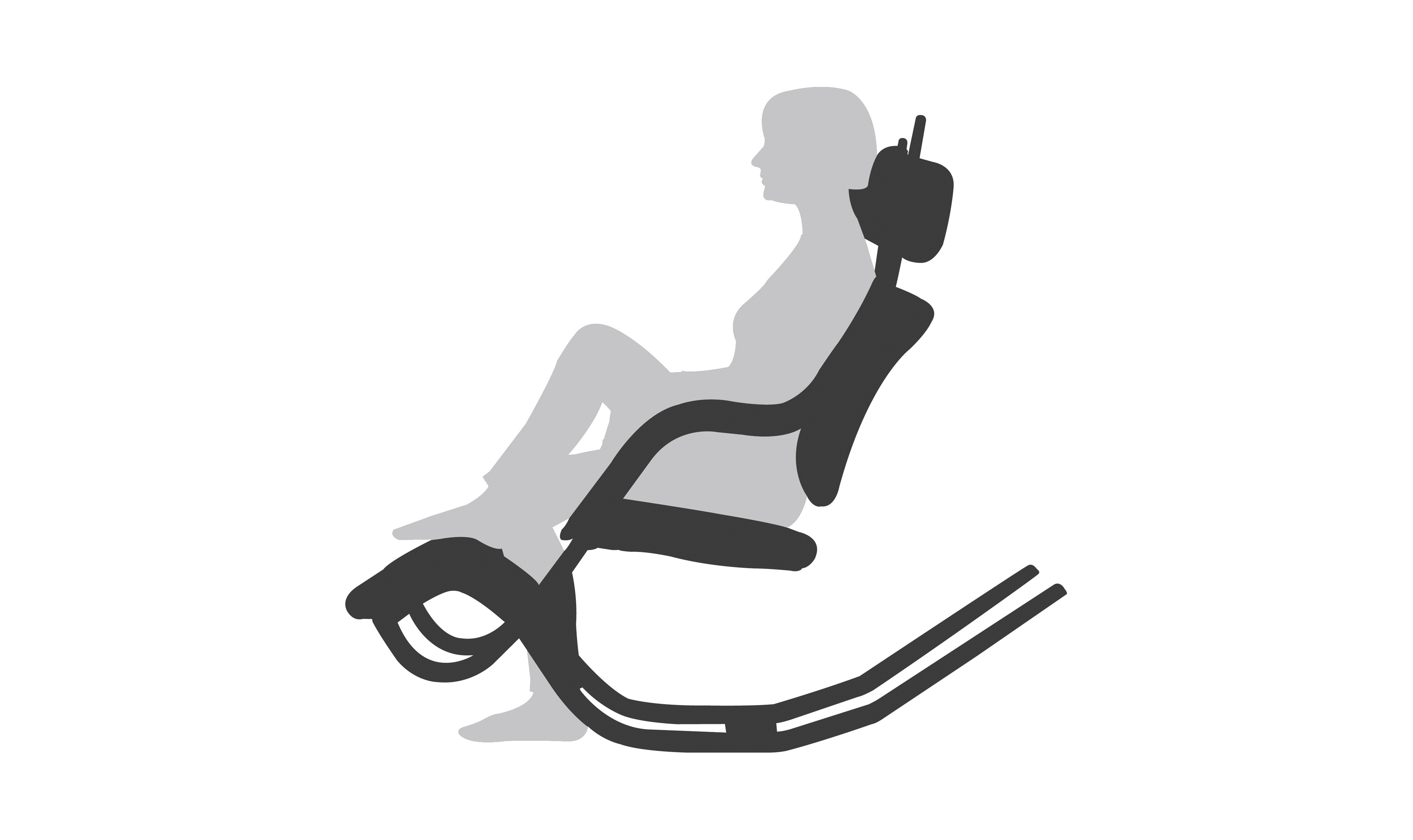 Muckenthaler`s Ergonomischer Entspannungsstuhl Gravity Leder schwarz