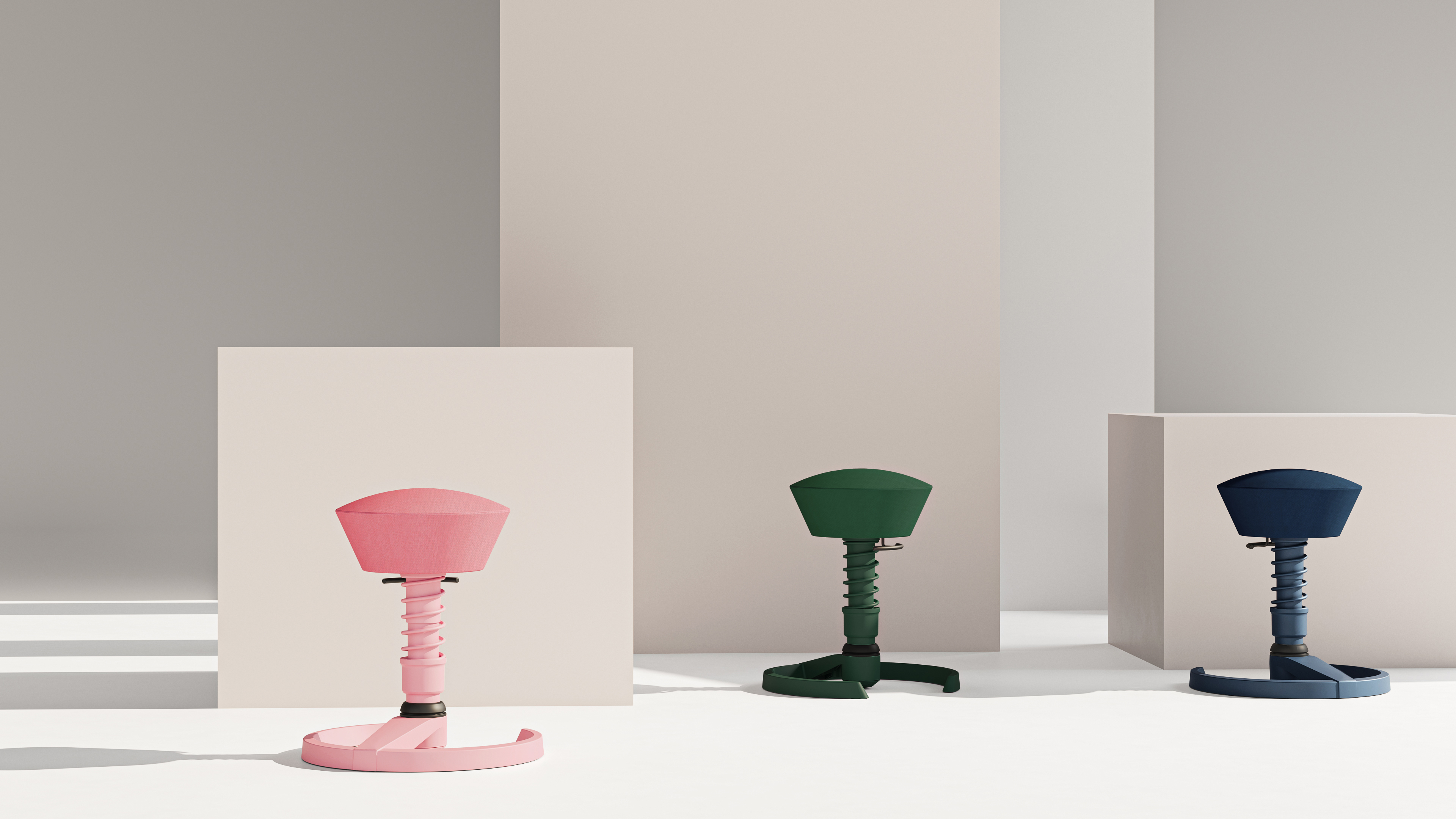 Muckenthaler`s ergonomischer Bürostuhl Swopper Mono Colour PINK - Limited Edition