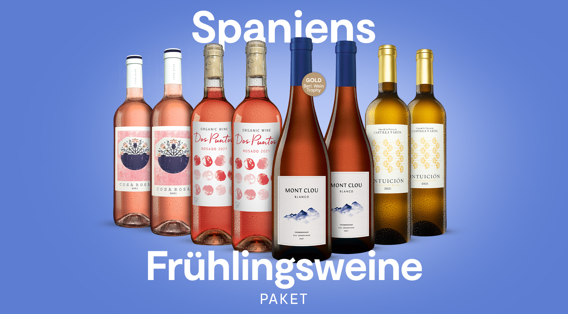 Spaniens Frühlingsweine mit 4x2 Flaschen